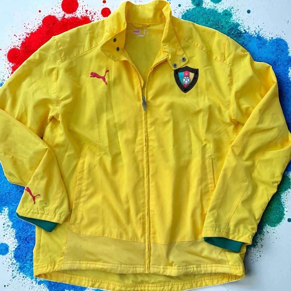 #412 Puma Vibrant Yellow Sports Jacket